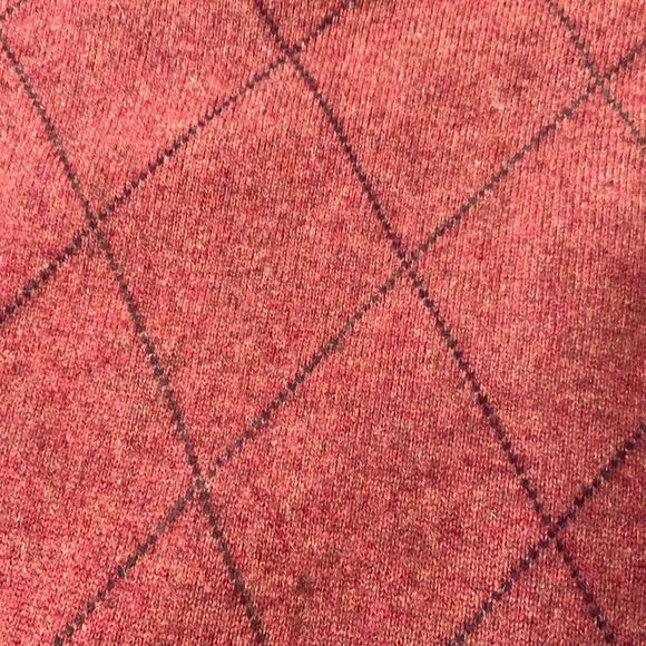Alan Flusser sweater Men size XL 100% Pure Cashmere Crewneck Pullover Rust - Picture 12 of 13
